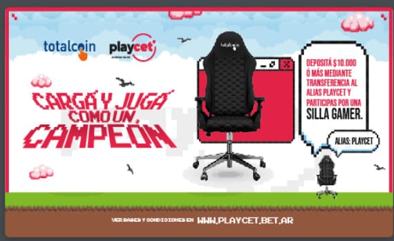 Primer bono de Playcet Casino